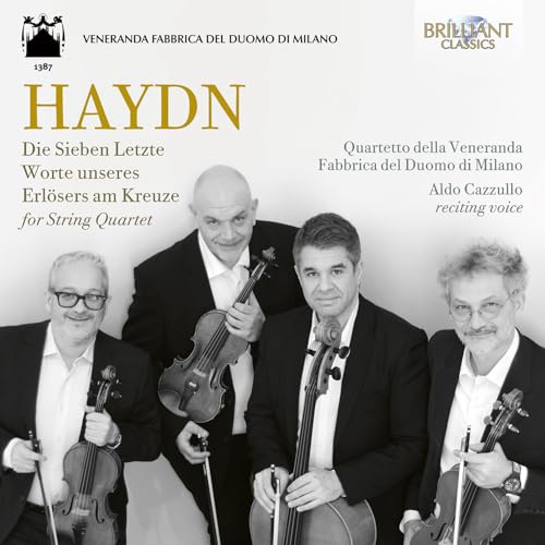 CD cover featuring four musicians with string instruments, Haydn’s name prominent.