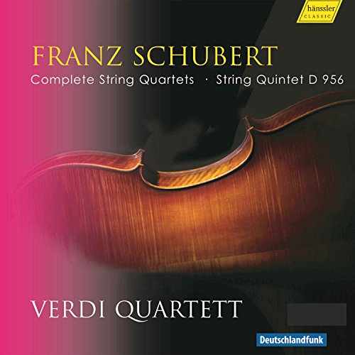 CD cover for Schubert string quartets performed by Verdi Quartett.
