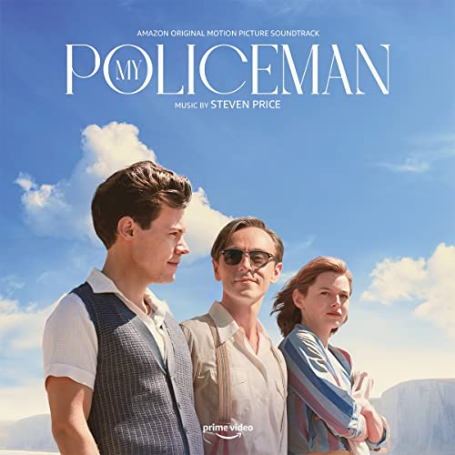āMy Policemanā soundtrack album cover with three people against a blue sky.
