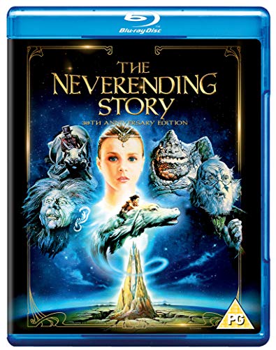 The Neverending Story Blu-ray cover featuring the Childlike Empress and various fantasy creatures.