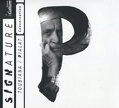CD cover: black and white portrait within a large letter "P".