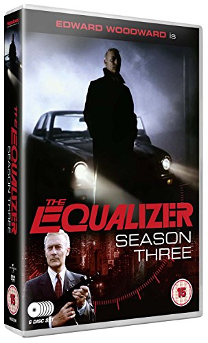 DVD cover for "The Equalizer Season Three" featuring Edward Woodward.