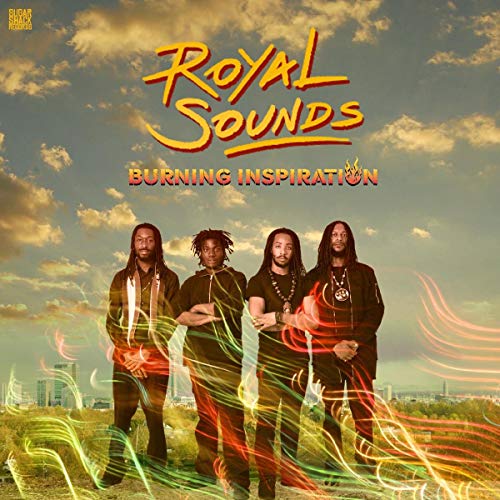 CD cover featuring four men with dreadlocks against a city skyline.