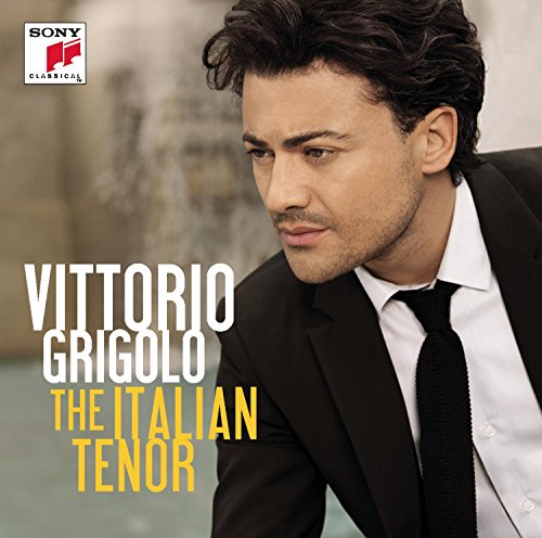 CD cover featuring Vittorio Grigolo, an Italian tenor in a suit.