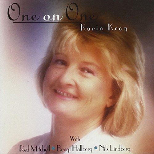 CD cover featuring a portrait of singer Karin Krog with blonde hair.