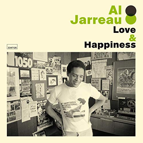Al Jarreau “Love & Happiness” vinyl record cover with portrait.