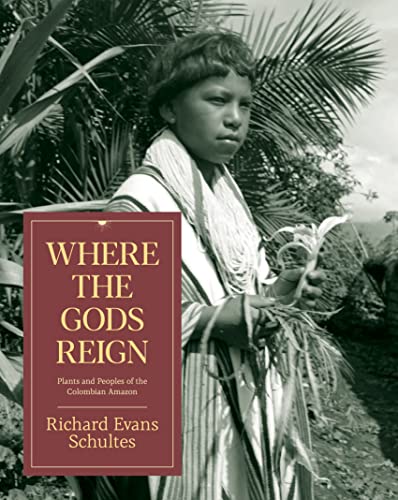 Book cover featuring a young person with plants, Colombian Amazon theme.