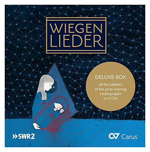 CD cover for "Wiegenlieder" (lullabies) with illustration of a mother and child.