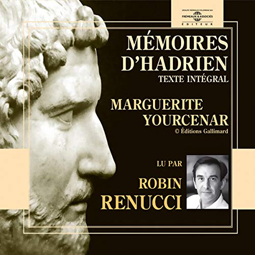 CD cover: Bust of a man, text “Mémoires D’Hadrien” and portraits.