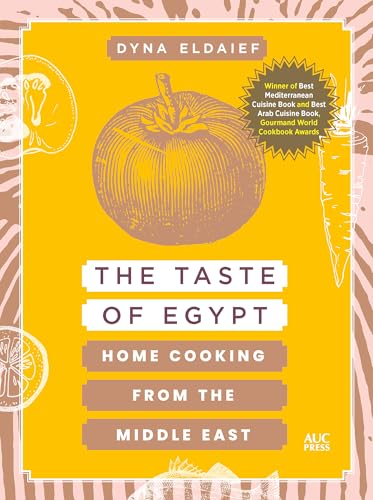 Cookbook cover: "The Taste of Egypt" with a tomato illustration.