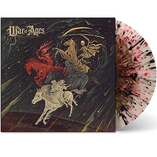 War Of Ages “Dominion” vinyl record with splatter effect disc.