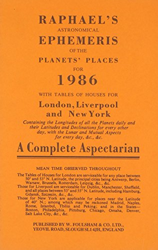 Raphael's Astronomical Ephemeris of the Planets' Places
