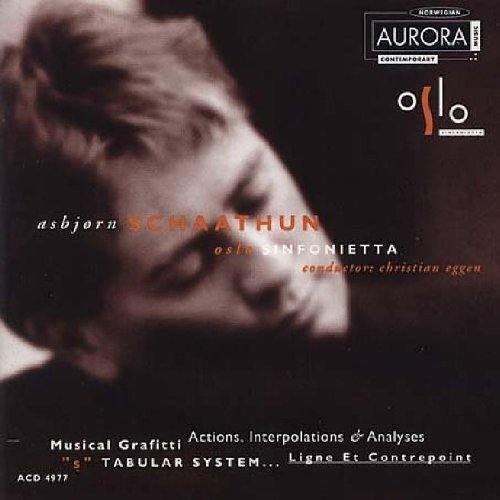 CD cover featuring a portrait of composer Asbjørn Schaathun.