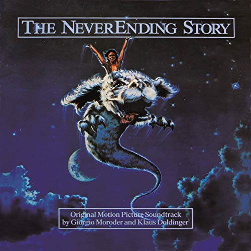CD cover art: a boy rides a Luckdragon against a starry night sky.