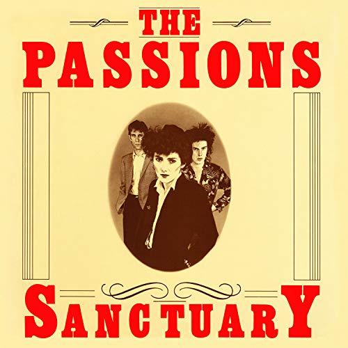 CD cover for The Passions’ “Sanctuary” featuring a portrait of the band.