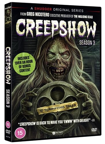 Creepshow Season 3 DVD cover featuring a monstrous figure and film reel.