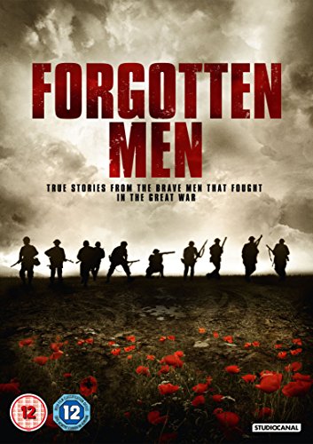 DVD cover for "Forgotten Men" depicting silhouetted soldiers and poppies.