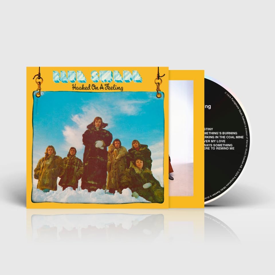 CD cover for Blue Swede’s “Hooked On A Feeling” with band photo.