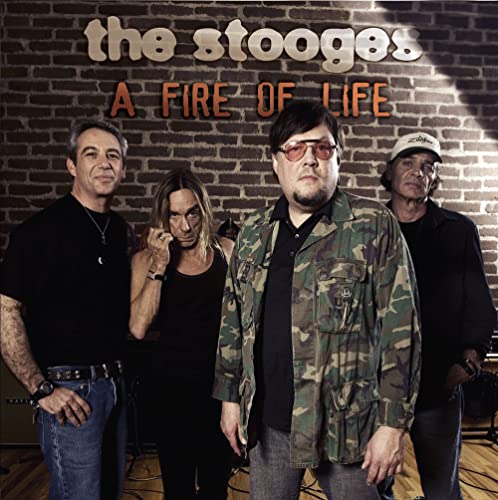 CD cover for The Stooges’ “A Fire of Life” featuring band members.