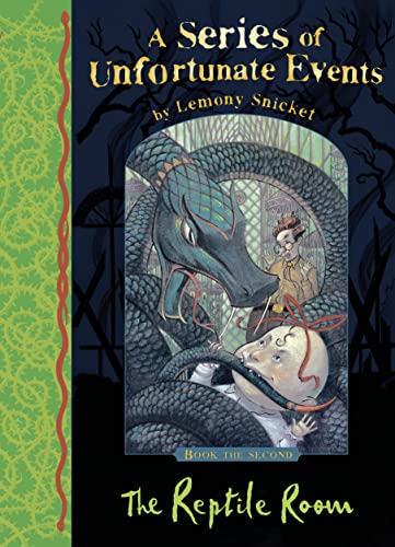 Book cover: "The Reptile Room" featuring a snake and two children.