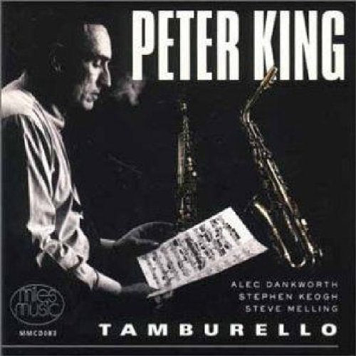 Peter King album cover featuring a saxophonist and sheet music.