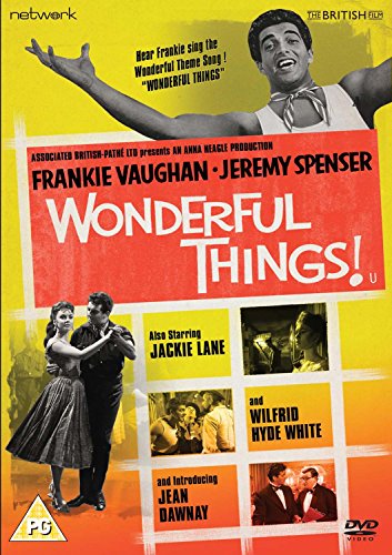 DVD cover for "Wonderful Things" featuring Frankie Vaughan and Jackie Lane.