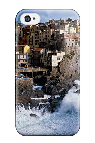 Vinyl record sleeve featuring colorful Italian coastal village scene.