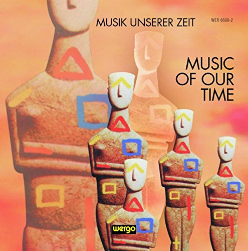CD cover with stylized figures decorated with colorful geometric shapes.