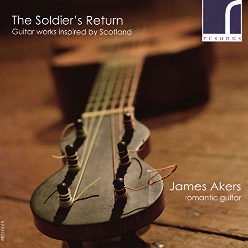 CD cover for James Akers’ “The Soldier’s Return” featuring a guitar.