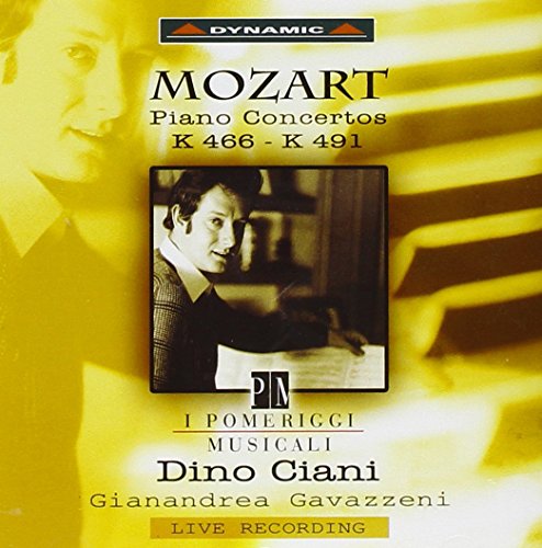 CD cover: Dino Ciani portrait with sheet music, yellow and brown tones.