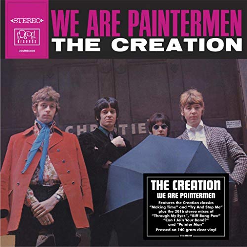 Album cover for āWe Are Paintermenā by The Creation, featuring four men.