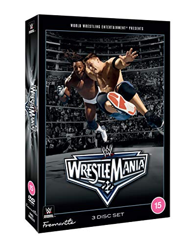 DVD cover for WWE Wrestlemania 22, featuring two wrestlers in action.