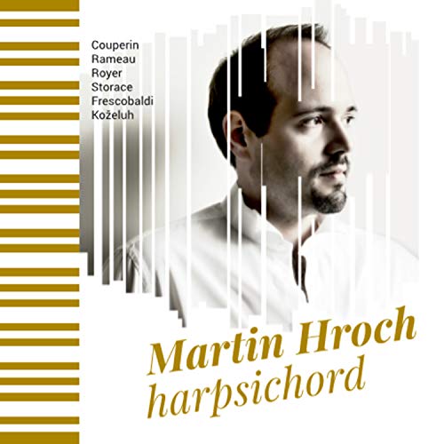 CD cover featuring portrait of Martin Hroch, a harpsichordist.
