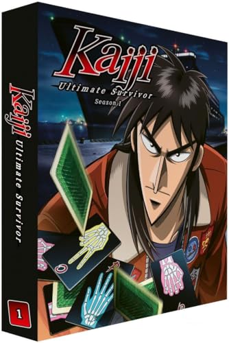 Kaiji: Ultimate Survivor" Blu-ray cover featuring an anime character and a ship.
