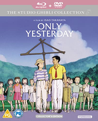“Only Yesterday” Blu-ray cover with illustrated characters in a rural landscape.