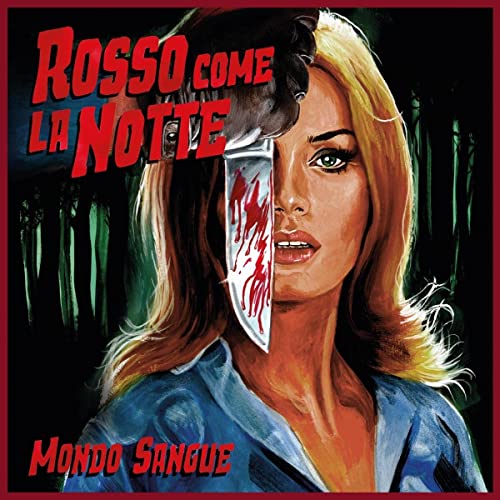 Record cover featuring a woman with a knife bisecting her face.