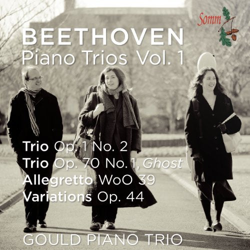 CD cover featuring the Gould Piano Trio and Beethoven’s Piano Trios Vol. 1.