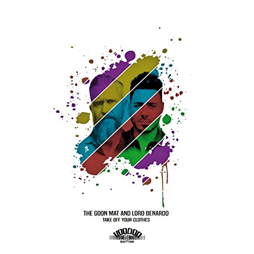 CD cover featuring split portraits of two men with colorful paint splatters.