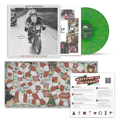 Brett Eldredge “Merry Christmas” vinyl record with game board and inserts.
