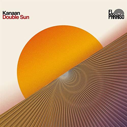 CD cover: orange sun over radiating brown lines, "Kanaan - Double Sun".