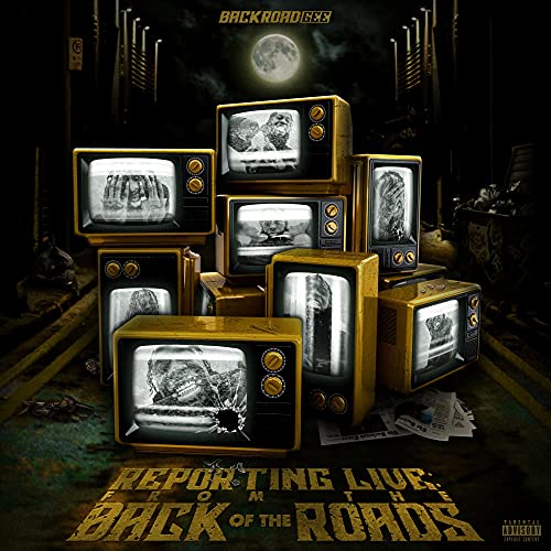 CD cover: Stack of vintage televisions displaying distorted images.