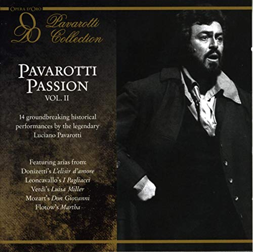 Luciano Pavarotti portrait on CD cover for "Pavarotti Passion Vol. II".