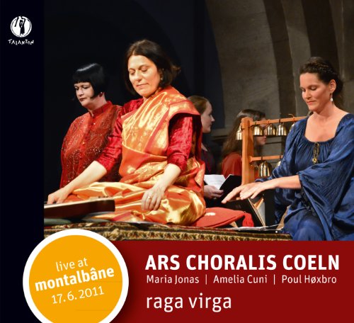 Three musicians performing with instruments, including a zither and tuned bells.