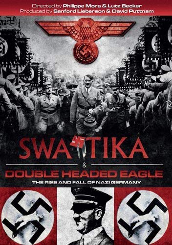 DVD cover featuring a swastika, Nazi imagery, and historical figures.