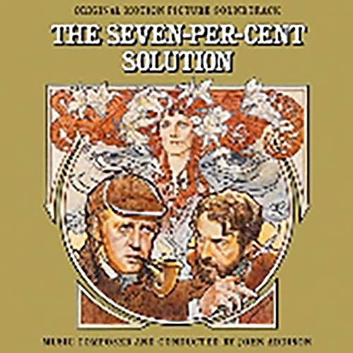 CD cover for "The Seven-Per-Cent Solution" featuring Sherlock Holmes and composer.