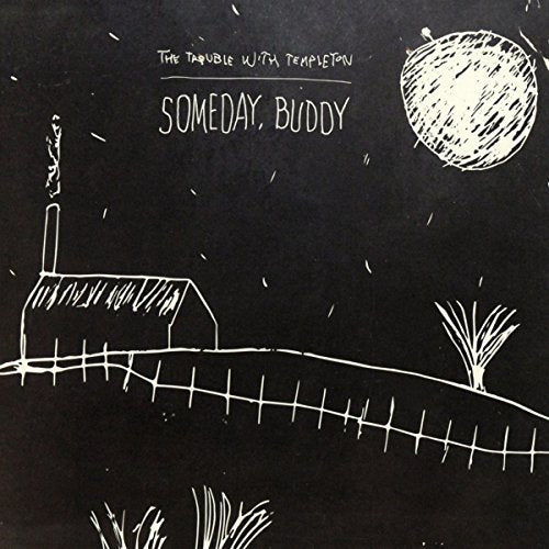 CD cover: black background with white sketched landscape and text.