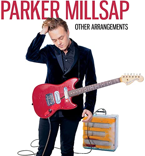 Parker Millsap album cover featuring musician with red electric guitar.