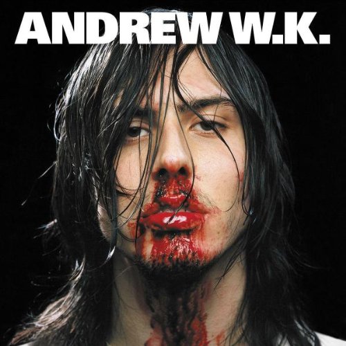 Andrew W.K. album cover: close-up of a man with blood on his face.