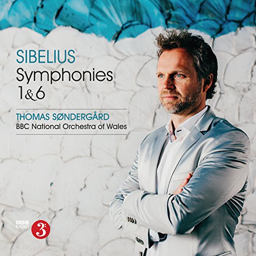 CD cover featuring conductor Thomas Søndergård and text “Sibelius Symphonies 1 & 6”.