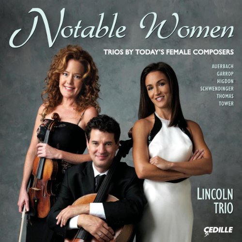 CD cover featuring three musicians, two women and one man, with the title "Notable Women.